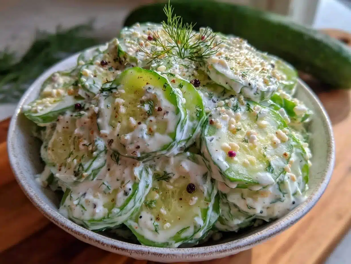 Tangy Creamy Cucumber Dill Salad: Easy Recipe & Perfect Pairings